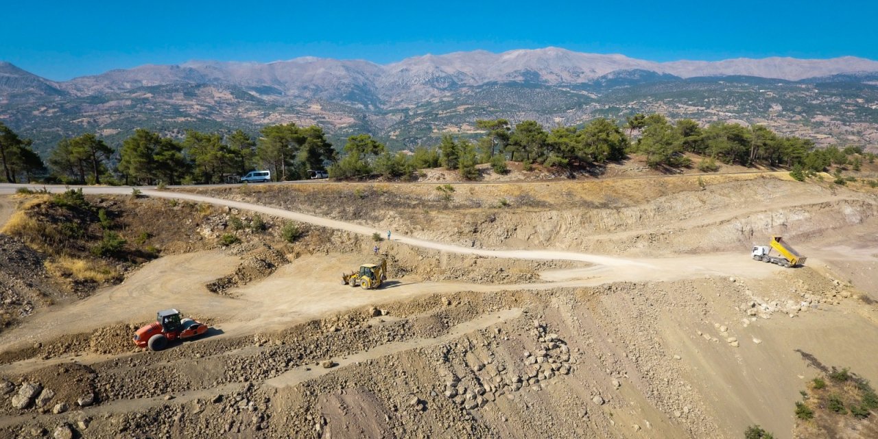 Kahramanmaraş’taki o yolda yapım çalışması