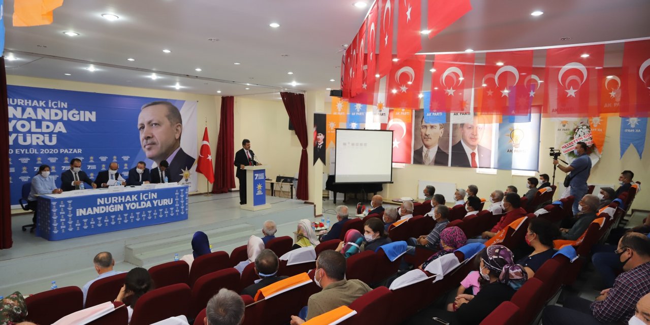 Kahramanmaraş'ta AK Parti Nurhak ilçe Başkanlığına Arif Gevrek seçildi