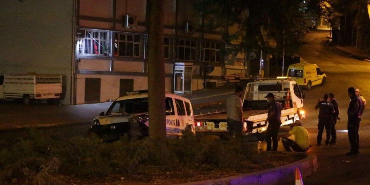 Kahramanmaraş'ta polis aracının kaza yapmasına neden olan 2 şüpheli yakalandı