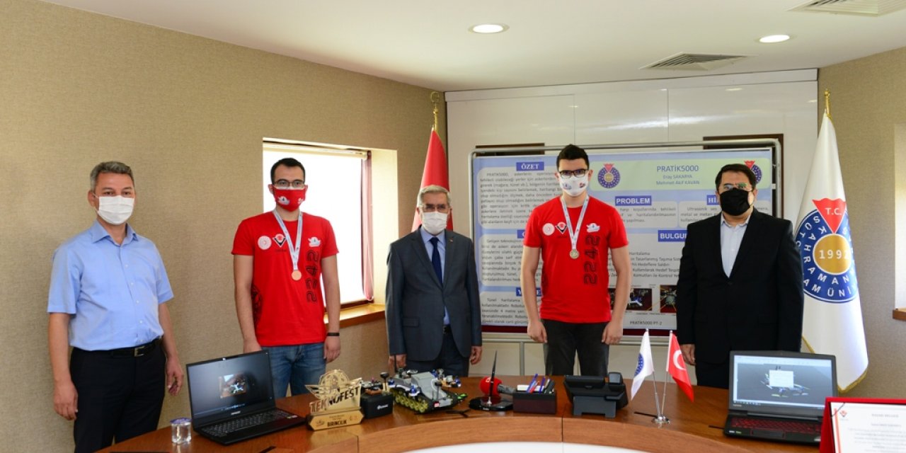 Kahramanmaraş’ın gururları Rektör Can’ı ziyaret etti