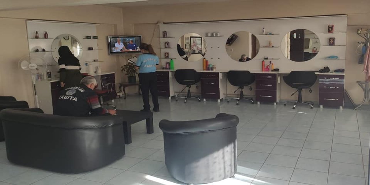 Elbistan’da kuaförler denetlendi