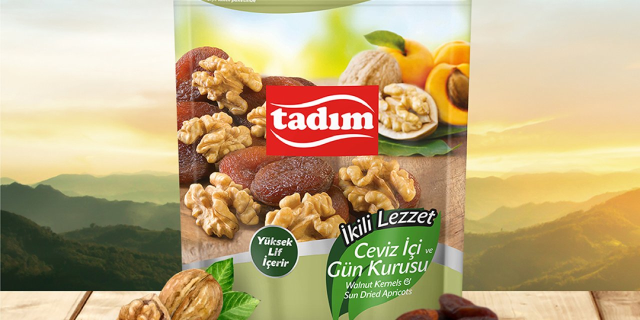 Tadım’dan en sağlıklı tatlı atıştırmalık: Ceviz içi ve gün kurusu