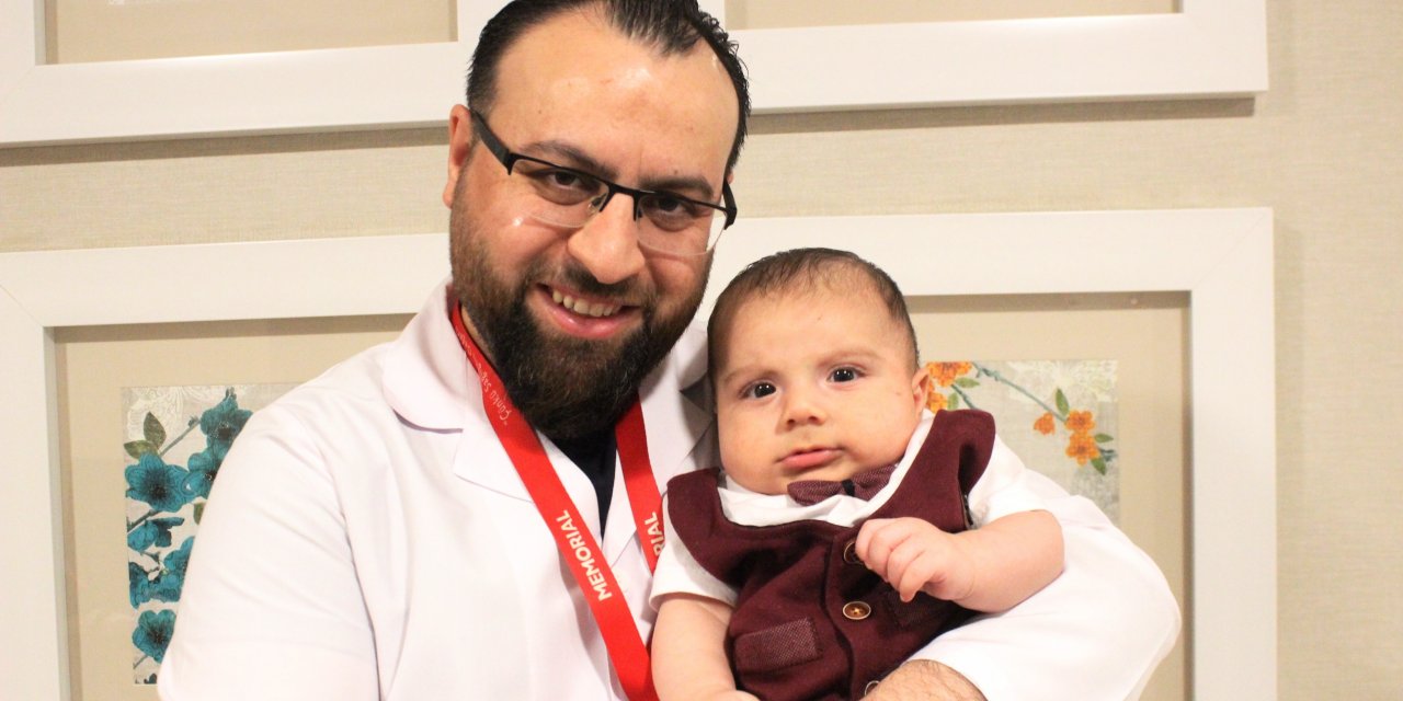 Böbrek hastası iki aylık bebek ameliyatla sağlığına kavuştu