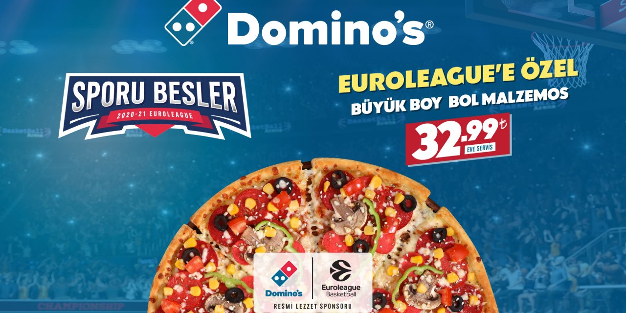 Lezzetin galibi Domino’s EuroLeague ve EuroCup’ın resmi sponsoru!