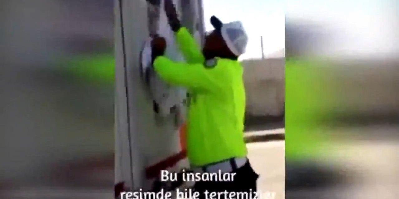Sosyal medya Kahramanmaraşlı tır sürücüsünü ve trafik polisini konuşuyor