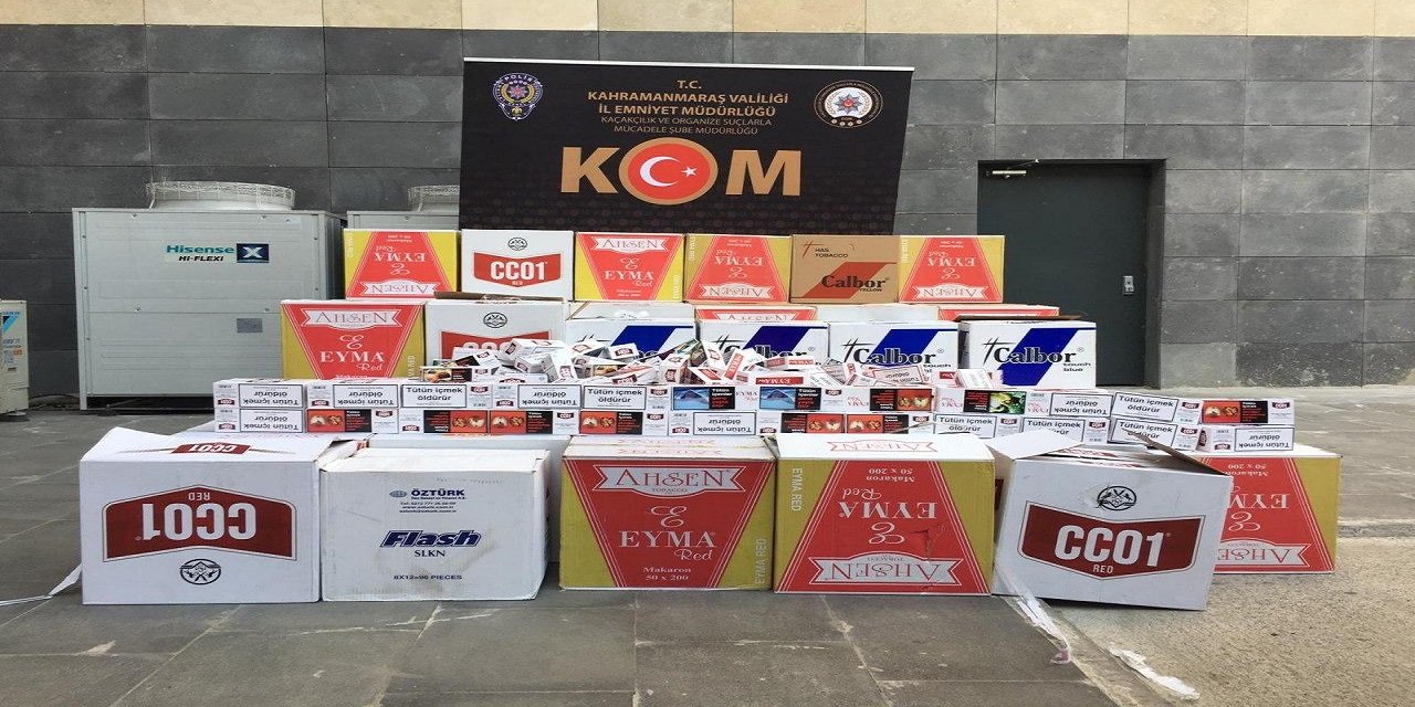 Kahramanmaraş’ta kaçak makaron operasyonu! 350 bin TL değerinde