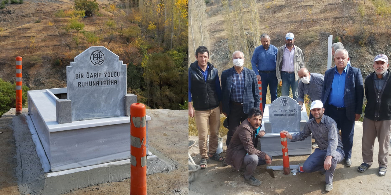 Garip’e 105 yıl sonra mezar yapıldı