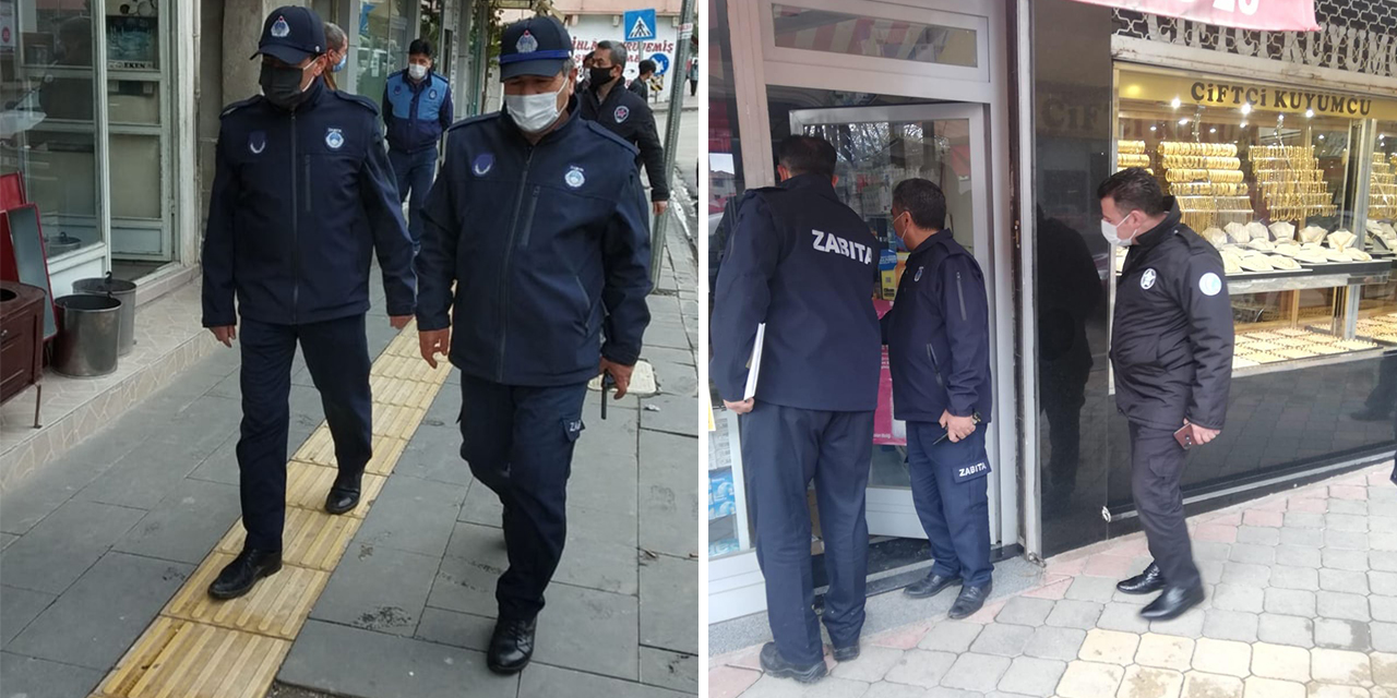 Afşin’de koronavirüs denetimleri yapıldı