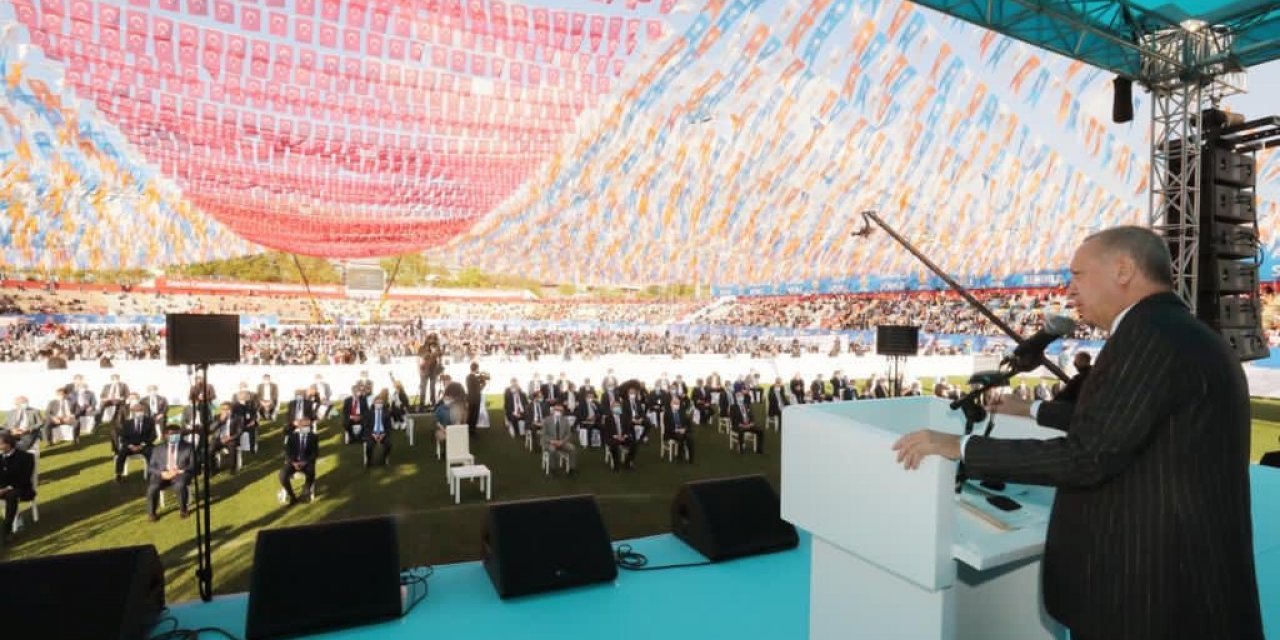 Cumhurbaşkanı Erdoğan Kahramanmaraş'ta konuşuyor