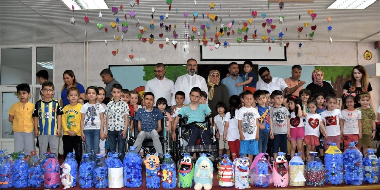 Kahramanmaraş’ta mavi kapaklarla engellilerin umudu oldu