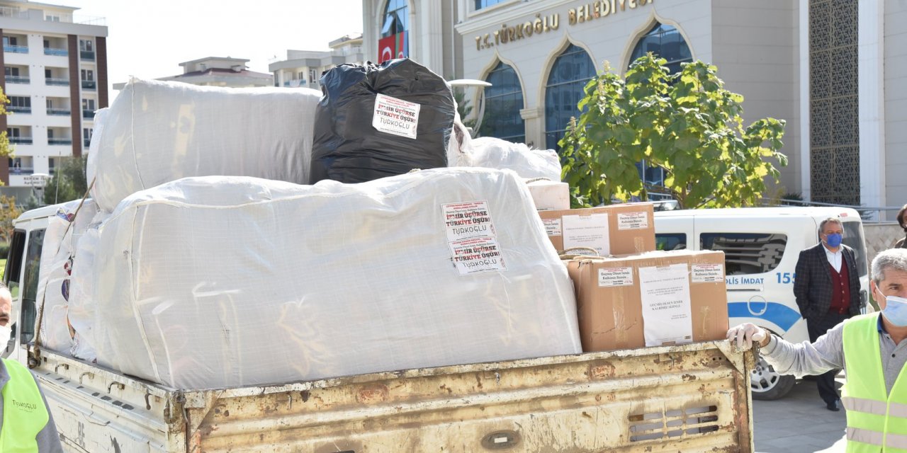 Türkoğlu Belediyesi’nden İzmir depremi için büyük destek