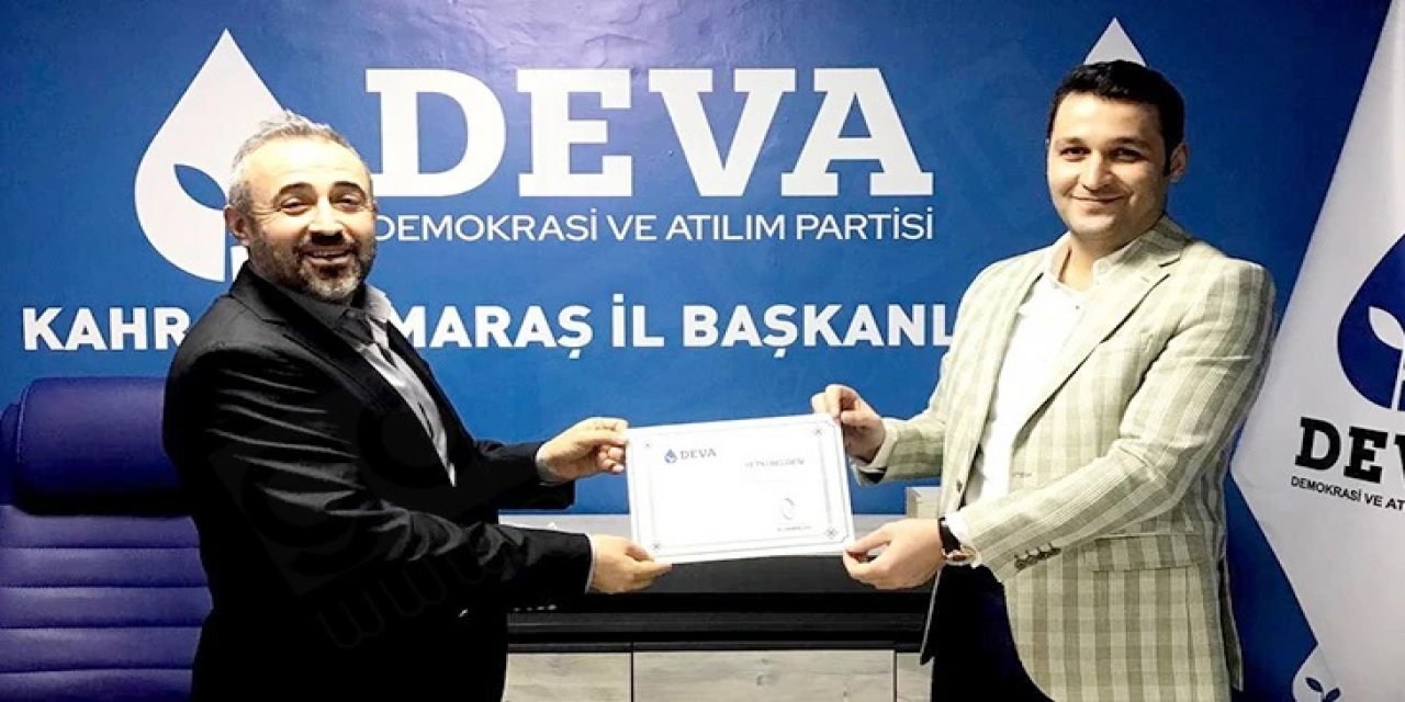 Deva Partisi Onikişubat ilçe başkanı belli oldu
