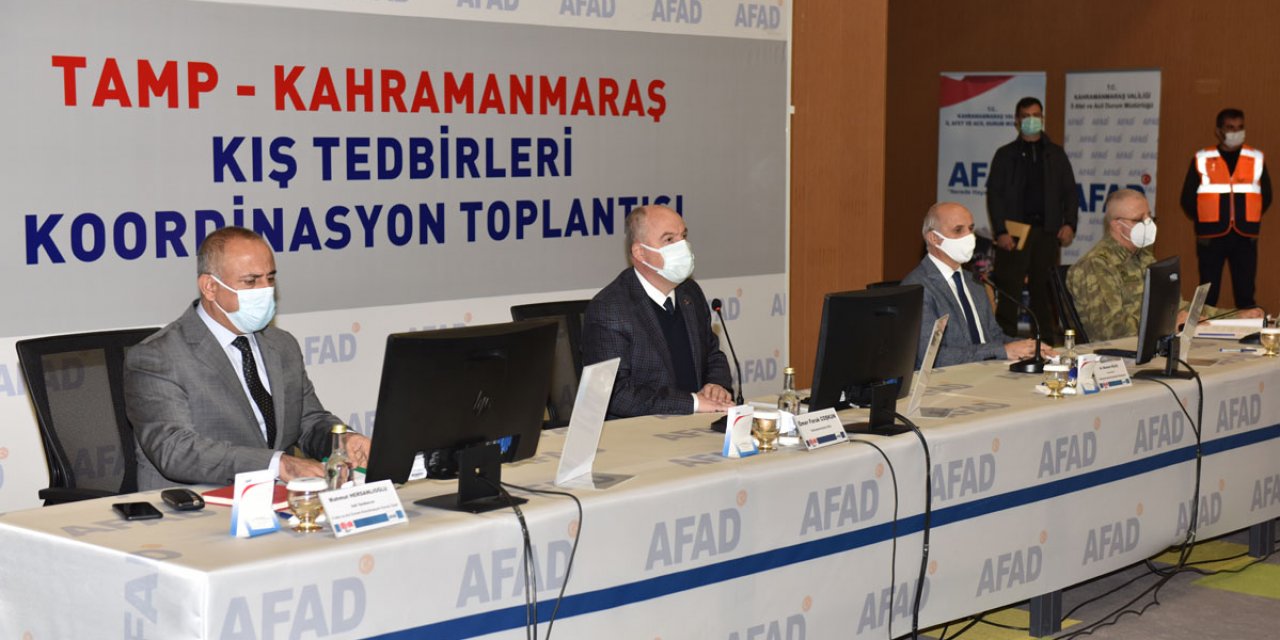 Kahramanmaraş'ta kış tedbirleri toplantısı