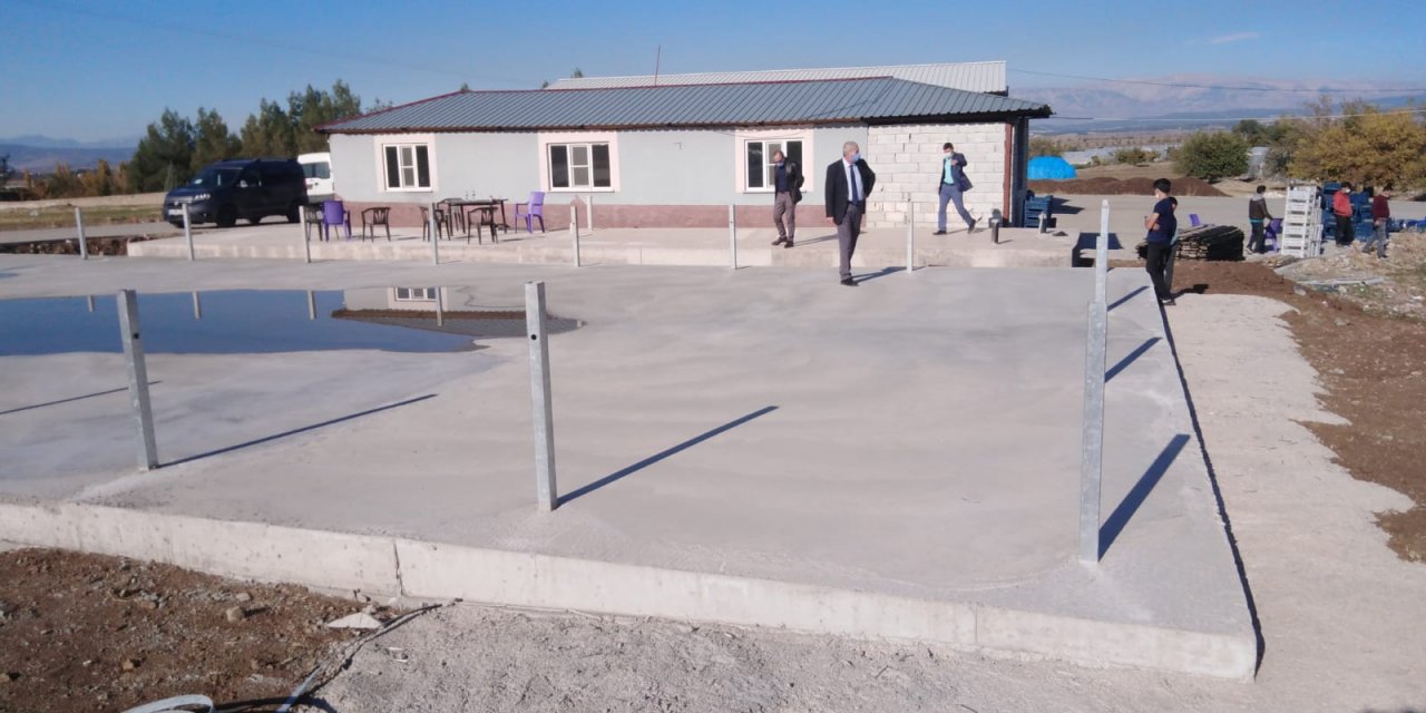 Türkoğlu’nda sebze-meyve kurutma paketleme projesinin temelleri atıldı