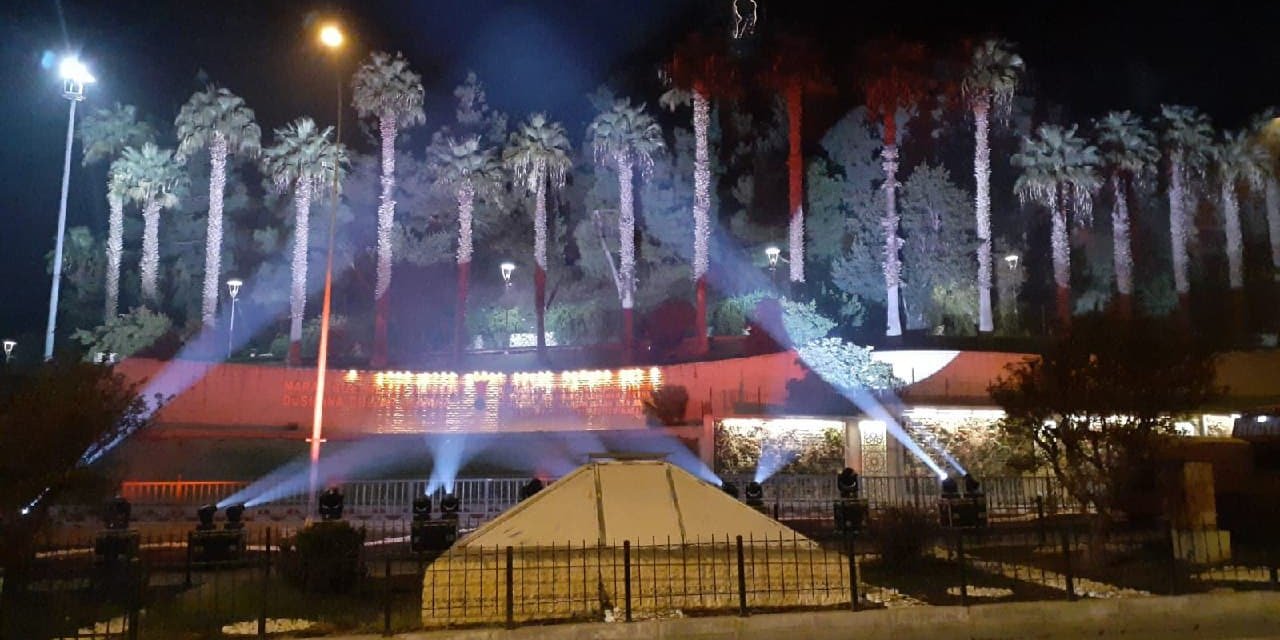 Kahramanmaraş’ta ‘Bayrak’ olayının 101. yıl dönümüne özel ışık gösterisi