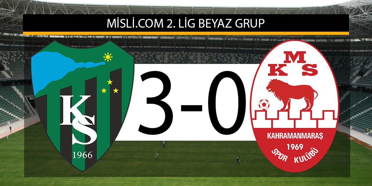 Kocaelispor 3-0 Kahramanmaraşspor (MAÇ SONUCU)