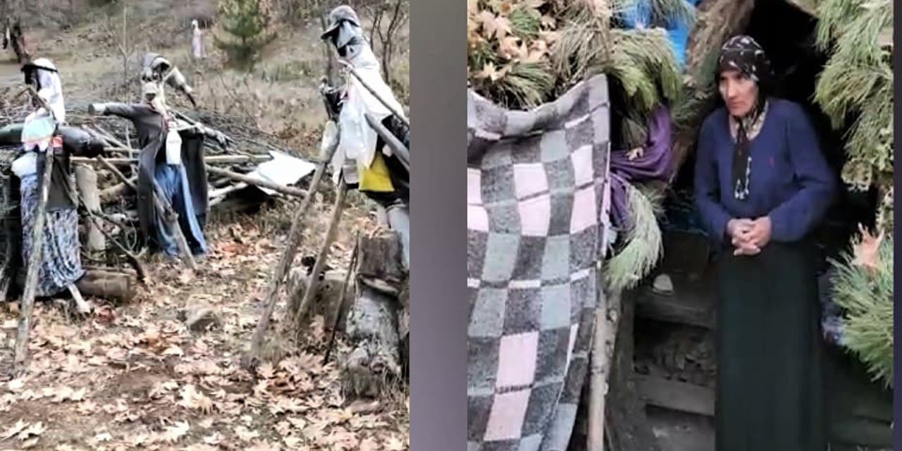 Göksun'da vahşi hayvanlardan korkuluklarla korunuyorlar