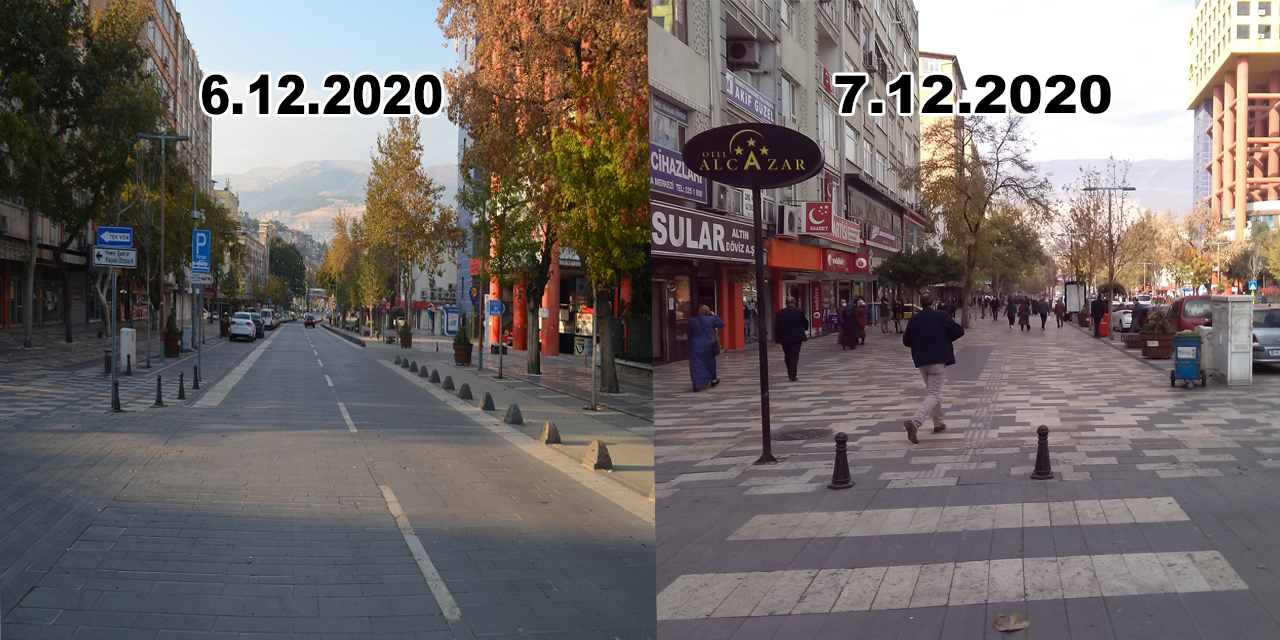 Kahramanmaraşlı vatandaşlar yasağın ardından sokaklara akın etti