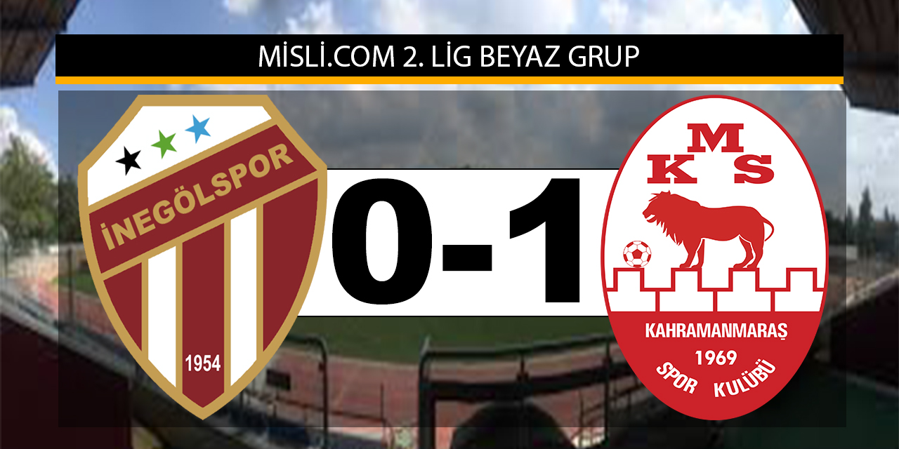 İnegölspor 0-1 Kahramanmaraşspor (MAÇ SONUCU)
