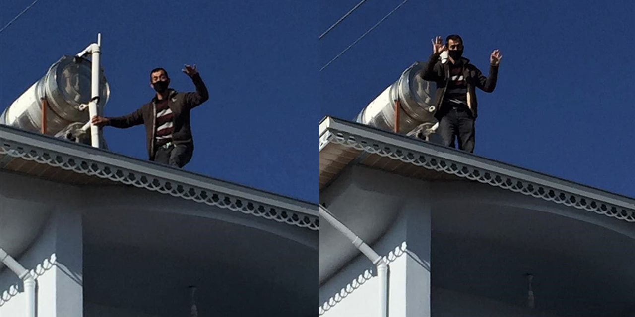 Kahramanmaraş'ta evinin çatısından atlayarak intihar etmek istedi
