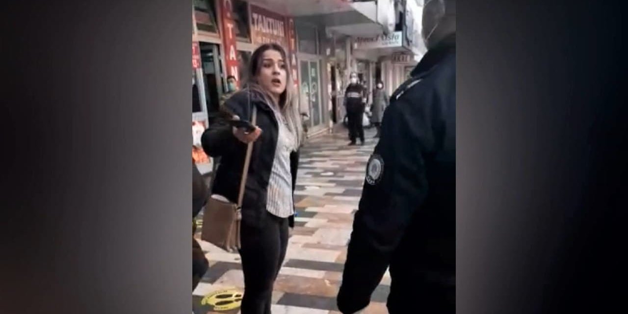 Kahramanmaraş'ta maske takmayan vatandaş yakalanınca caddeyi birbirine kattı