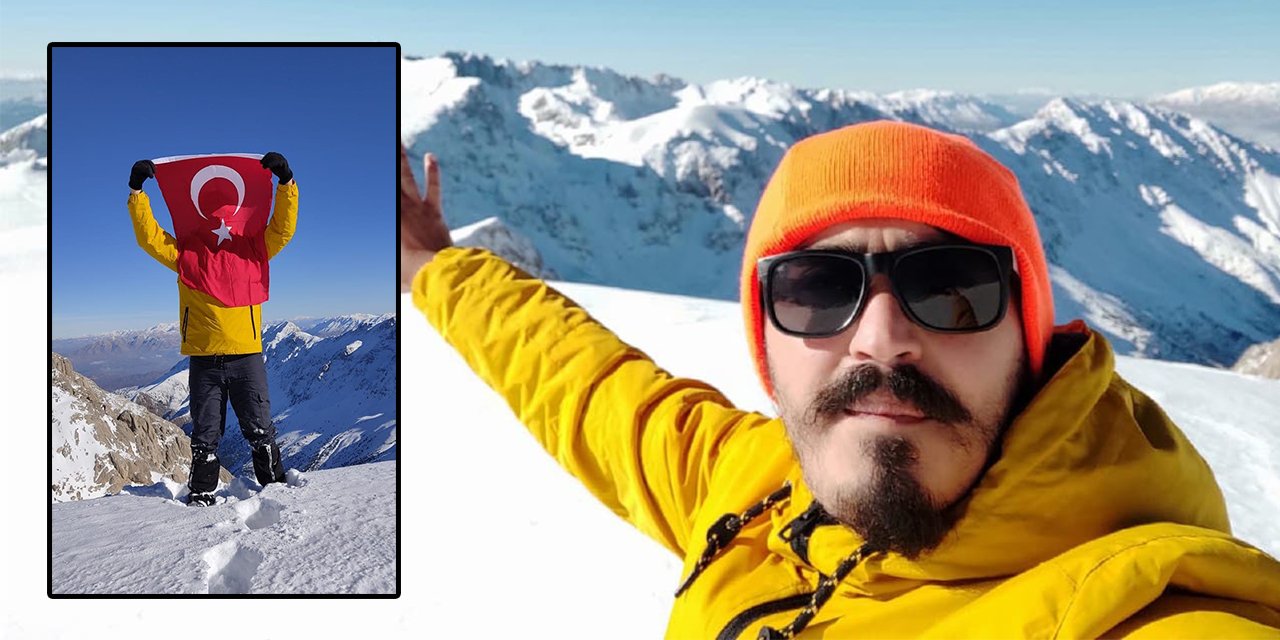 Kahramanmaraşlı dağcı şehit ve gaziler için Berit Dağı’nda Türk Bayrağı açtı