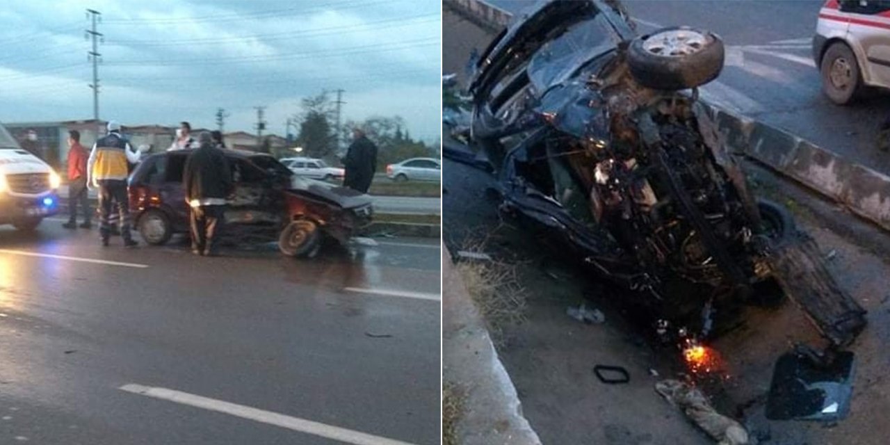 Kahramanmaraş'ta otomobil ile hafif ticari araç çarpıştı: 4 yaralı
