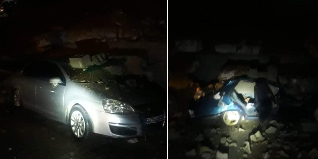 Kahramanmaraş’ta istinat duvarı çöktü!