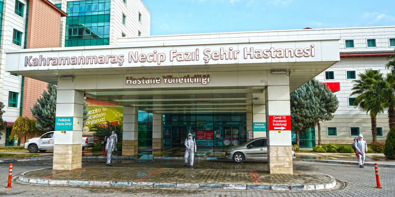Kahramanmaraş’ta sağlık tesisleri dezenfekte edildi