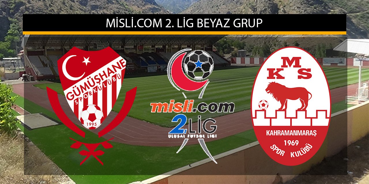 Gümüşhanespor-Kahramanmaraşspor maçı 11’leri belli oldu