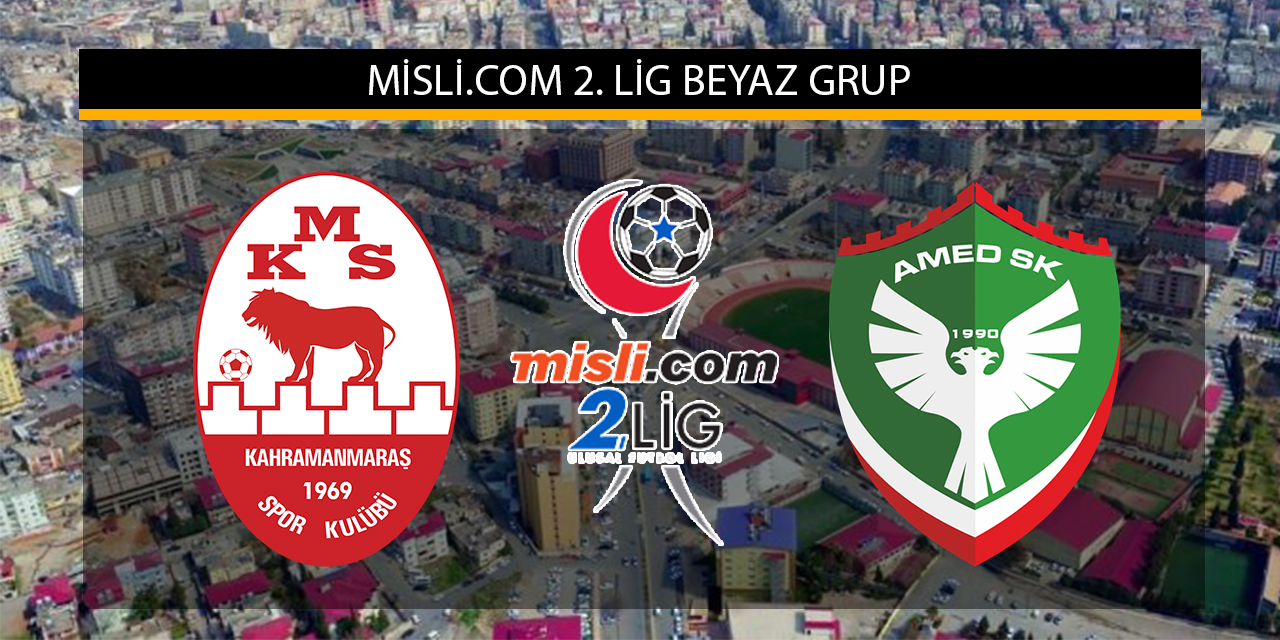 Kahramanmaraşspor-Amed Sportif maçı 11’leri belli oldu