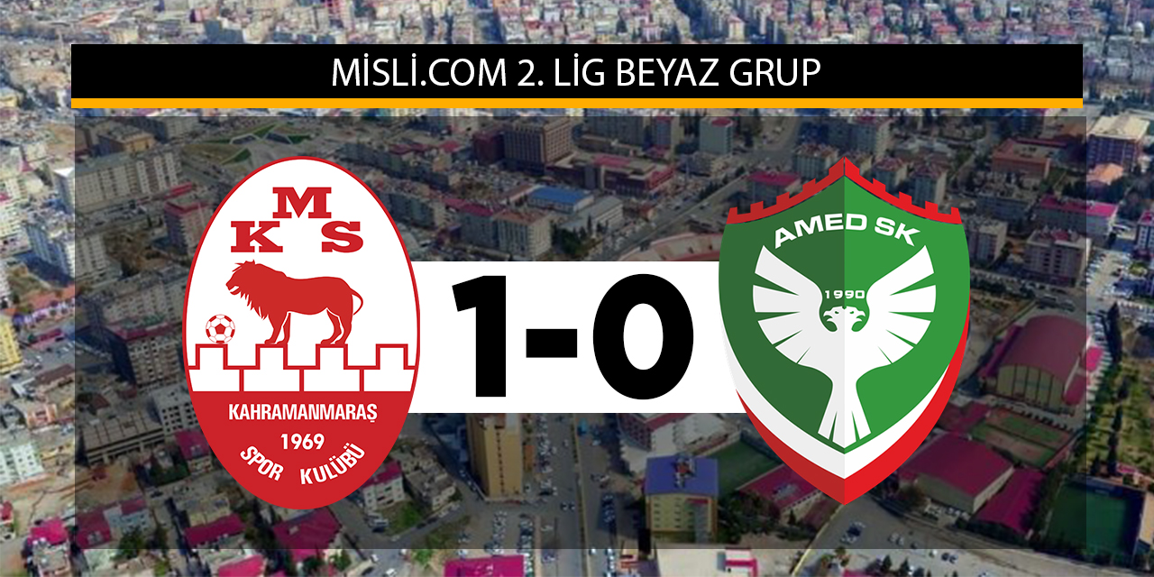 Kahramanmaraşspor 1-0 Amed Sportif (MAÇ SONUCU)