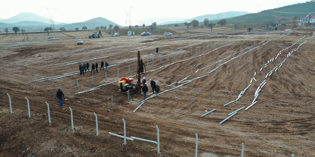 Göksun’da GES kurulum çalışmaları devam ediyor
