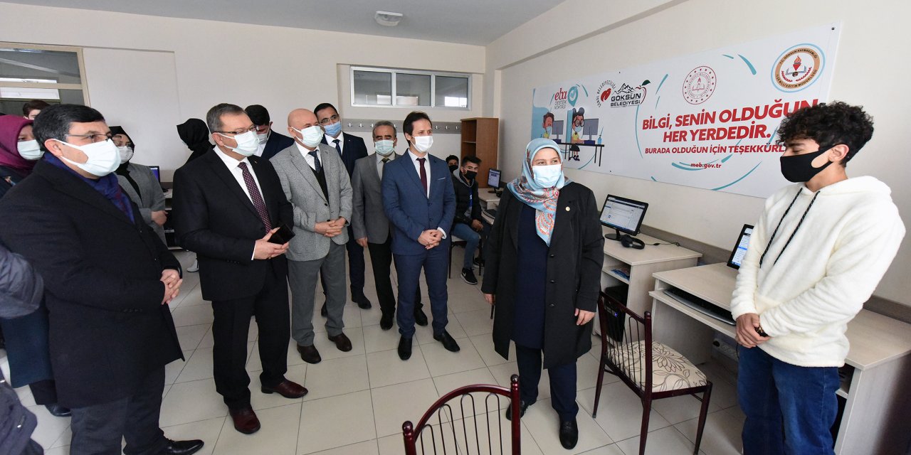 Kahramanmaraş’ın Göksun ilçesinde EBA destek noktalarına bir yenisi daha eklendi