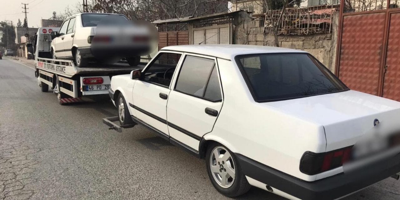 Kahramanmaraş’ta 116 araç trafikten men edildi