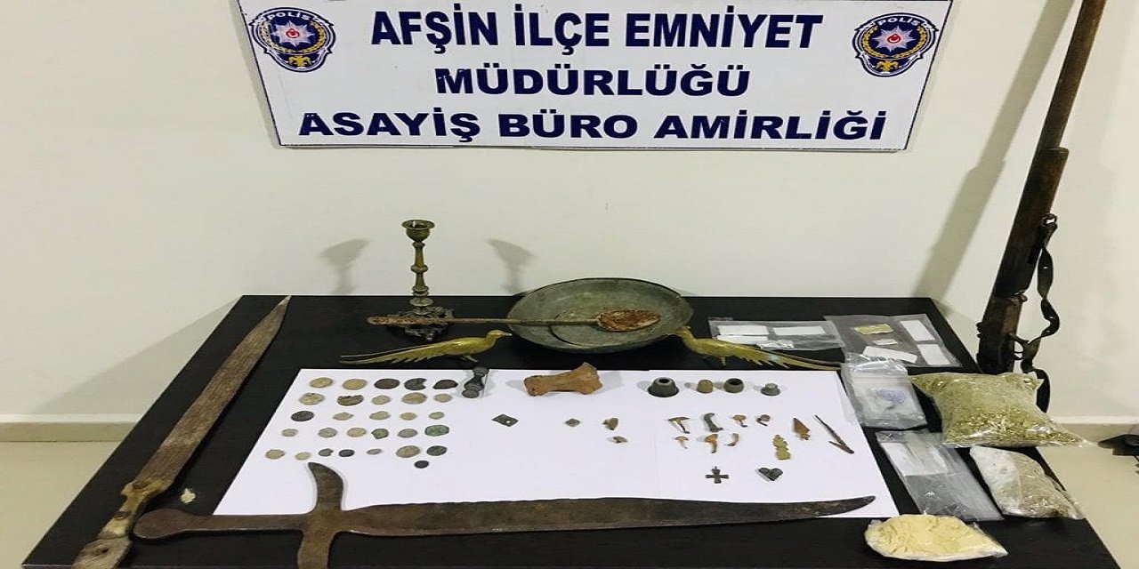 Kahramanmaraş'ta uyuşturucu ve tarihi eser operasyonu