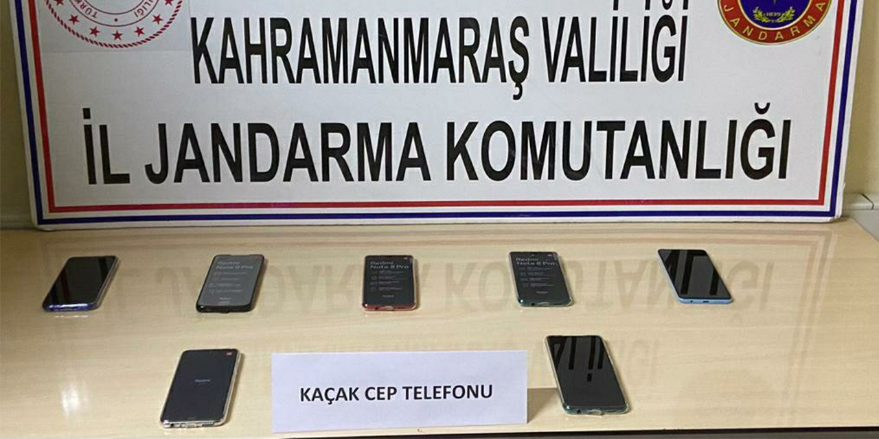 Kahramanmaraş'ta gümrük kaçağı cep telefonu ele geçirildi