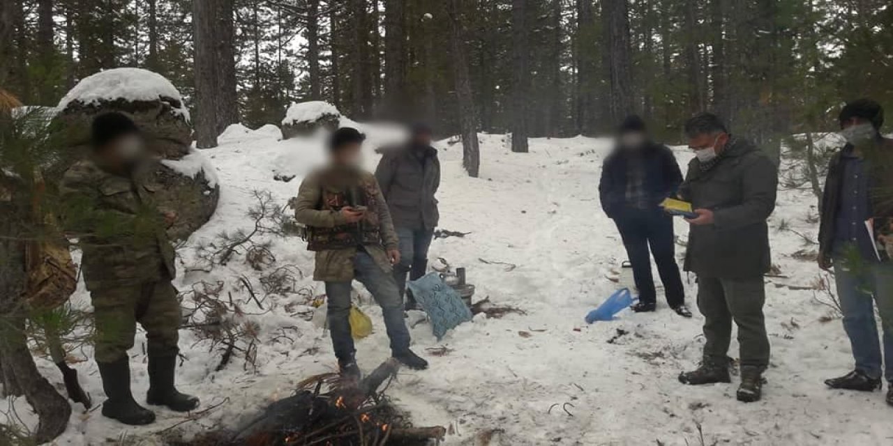 Kahramanmaraş'ın Göksun ilçesinde belgesiz avcılara ceza yağdı