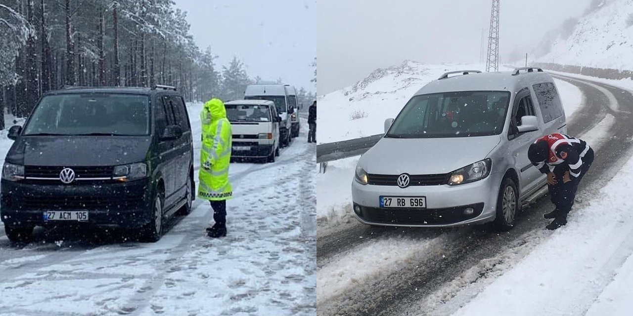 Kahramanmaraş'ta jandarma trafik kontrolü yaptı