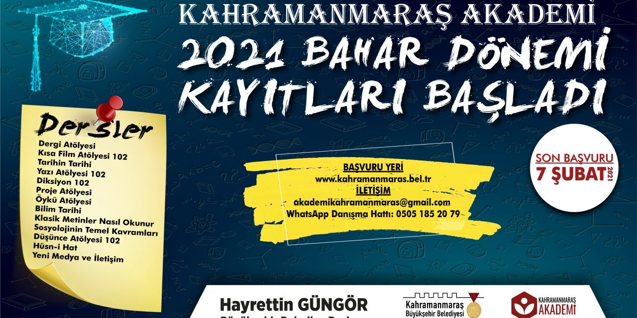 Kahramanmaraş Akademi’ye ilk günden rekor başvuru