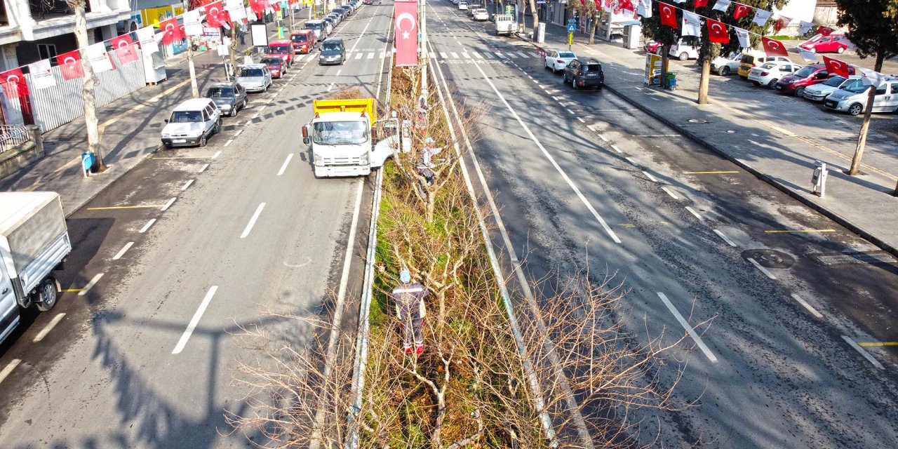 Kahramanmaraş’ta yeşil alanların bakımı yapılıyor