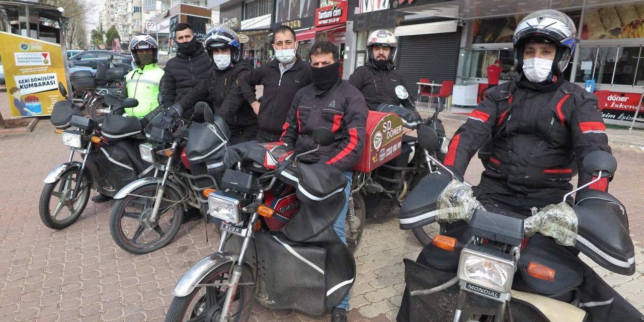 Kahramanmaraş'taki moto kuryeler: Anlayış gösterin!