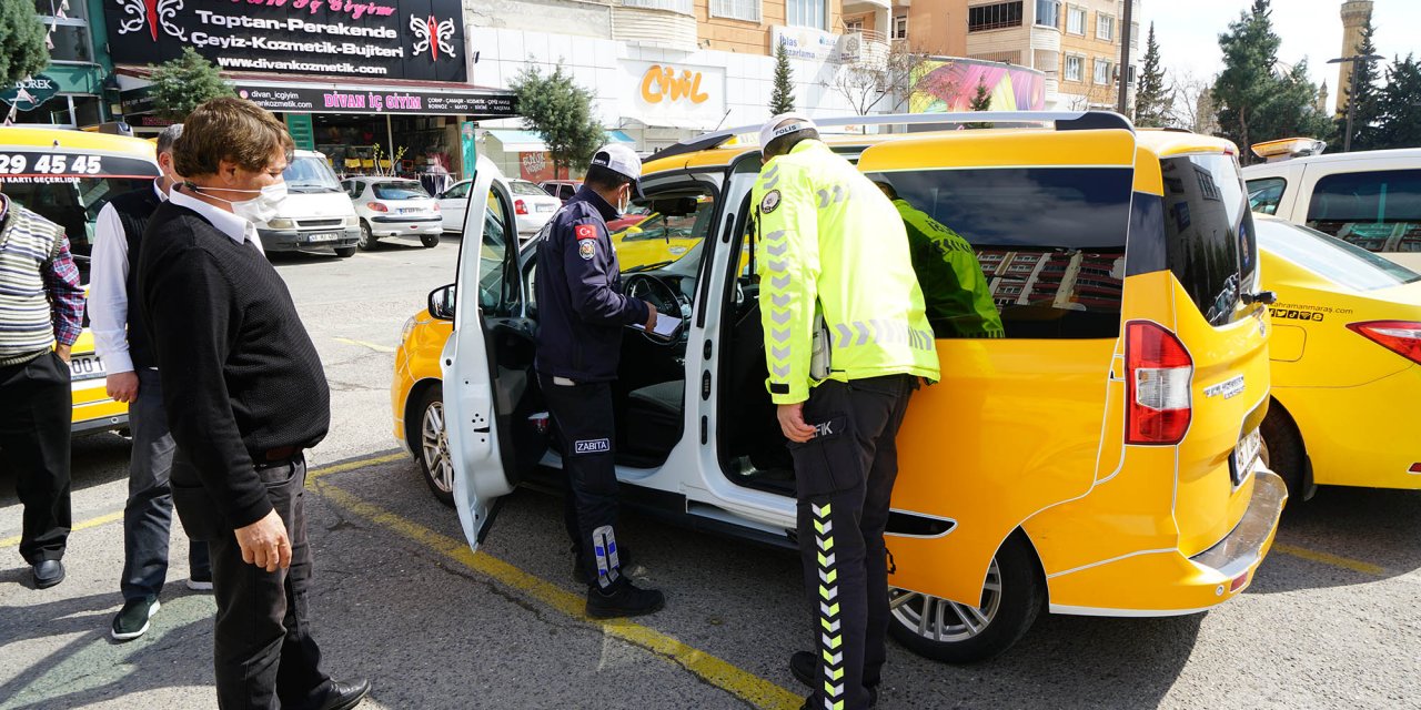 Kahramanmaraş’ta ticari taksiler denetlendi