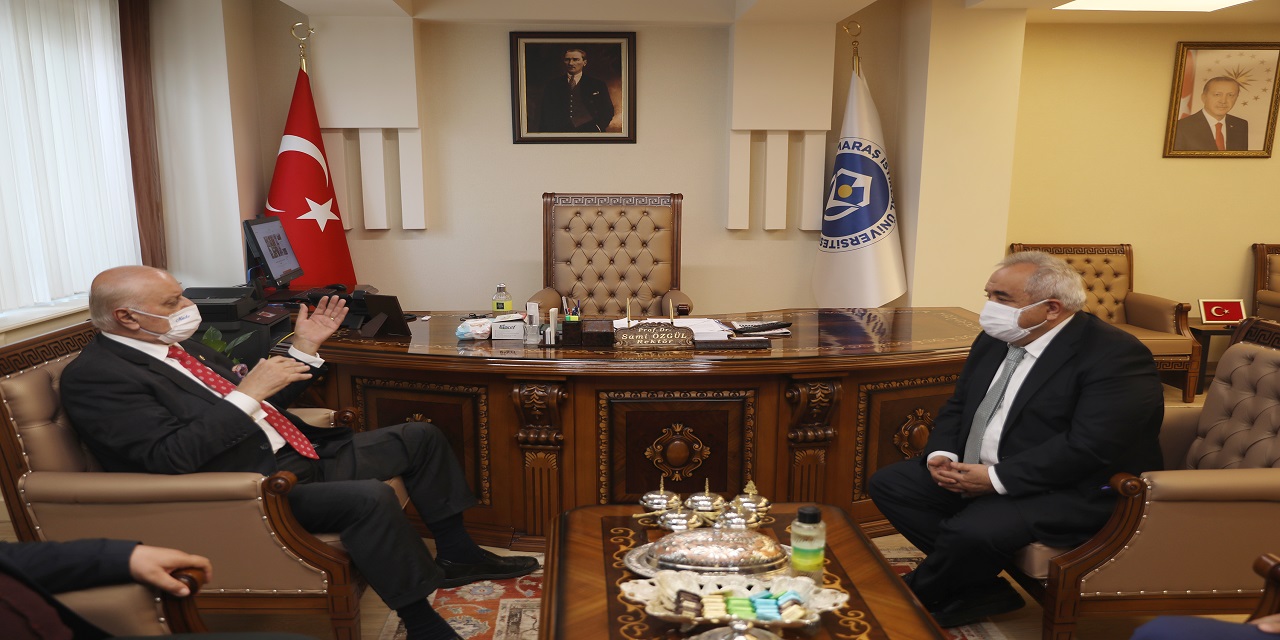 Mehmet Sağlam, KİÜ Rektörü Özgül’ü ziyaret etti