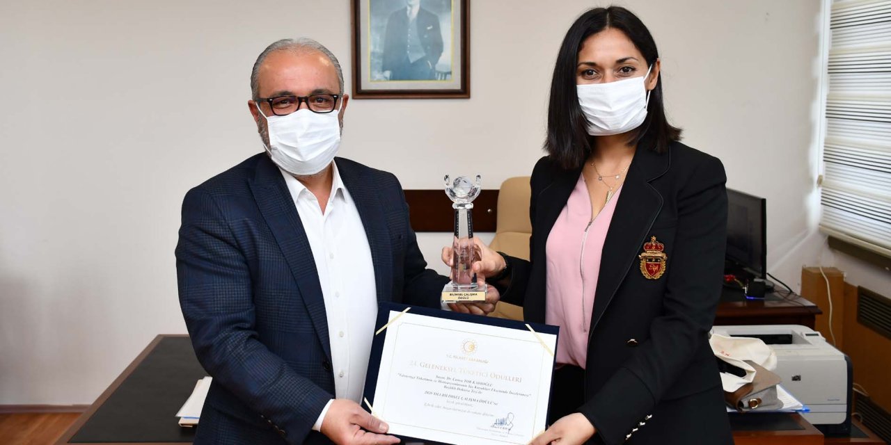 Kadıoğlu’nun Doktora Tezine ‘’ En İyi Bilimsel Çalışma ’’ Ödülü verildi