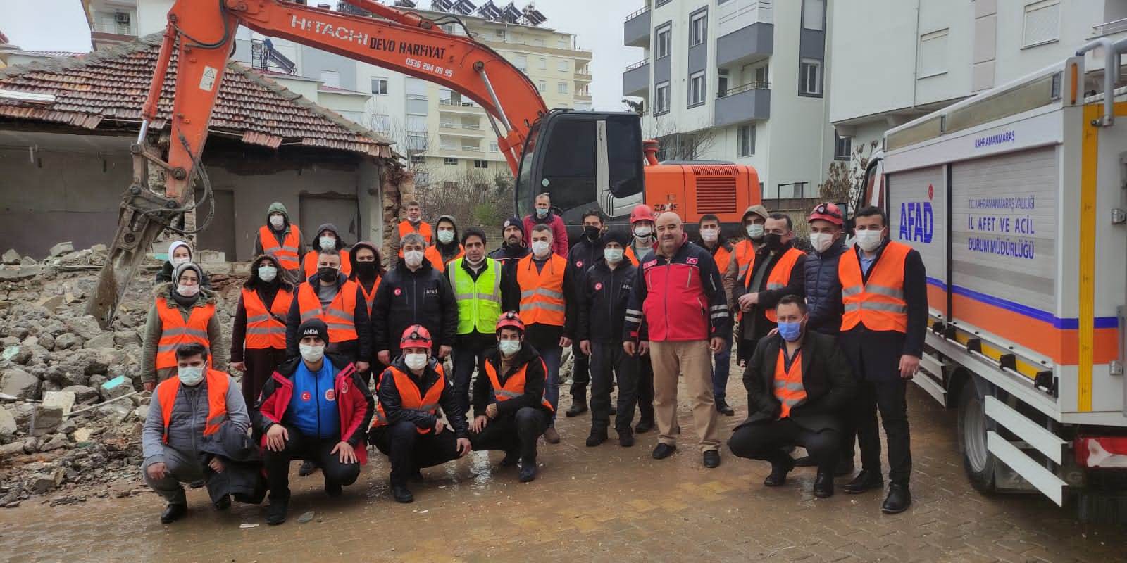 Pazarcık'ta arama kurtarma eğitimleri ve tatbikatı gerçekleştirildi