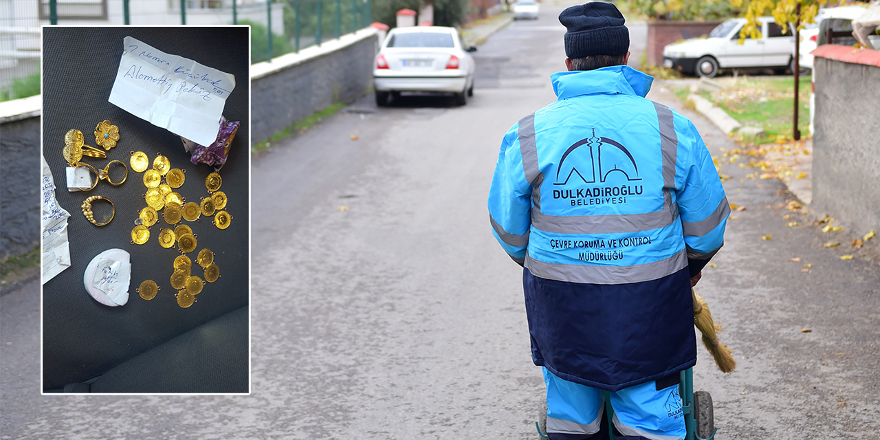 Kahramanmaraş’ta temizlik personelinden insanlık dersi