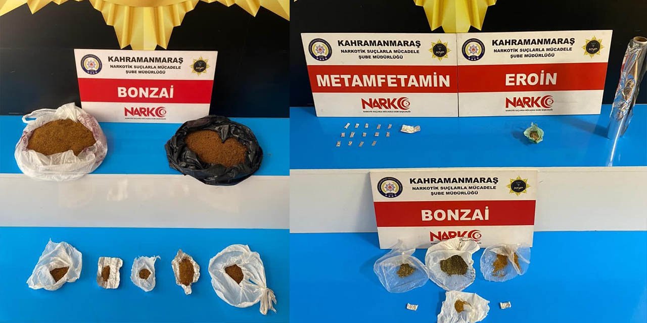 Kahramanmaraş’ta uyuşturucu operasyonu: 3 tutuklama
