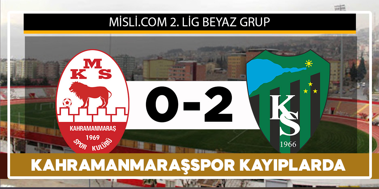 Kahramanmaraşspor 0-2 Kocaelispor (MAÇ SONUCU)