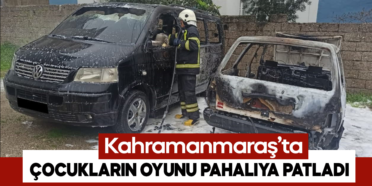 Kahramanmaraş'ta çocukların oyunu park halindeki 2 aracı yaktı